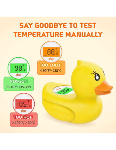 Termómetro de baño digital para bebés Dar Darouxiao - Pato Flotante