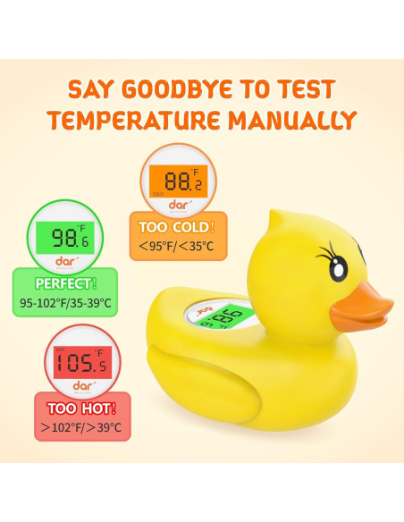 Termómetro de baño digital para bebés Dar Darouxiao - Pato Flotante