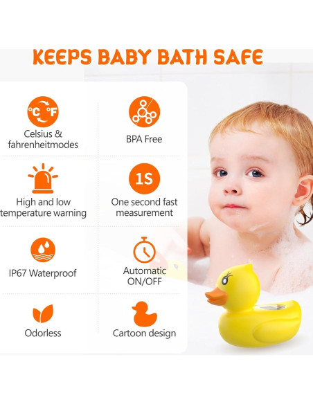 Termómetro de baño digital para bebés Dar Darouxiao - Pato Flotante