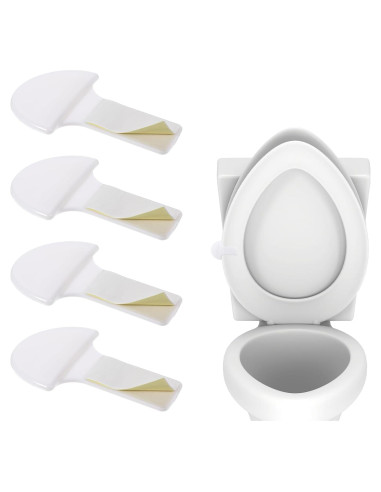 4 Elevadores de Tapa de Inodoro YBEATY - ABS Blanco Multiusos