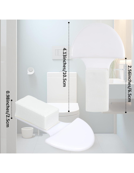 4 Elevadores de Tapa de Inodoro YBEATY - ABS Blanco Multiusos