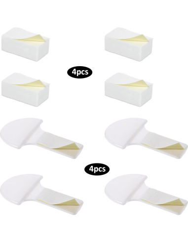 4 Elevadores de Tapa de Inodoro YBEATY - ABS Blanco Multiusos