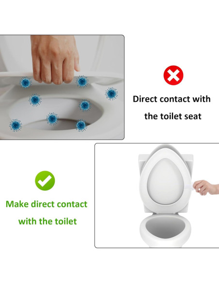 4 Elevadores de Tapa de Inodoro YBEATY - ABS Blanco Multiusos