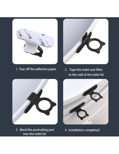10 Elevadores de Asiento de Inodoro Toosunny - Silicona 5 Colores