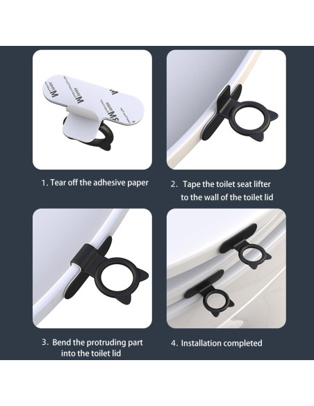 10 Elevadores de Asiento de Inodoro Toosunny - Silicona 5 Colores