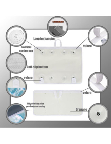 Almohadilla para Baño y Descanso de Codos Supa Ant - Gris