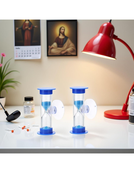 Temporizadores de Arena Azul 2 Minutos Fansoftiks con Ventosa