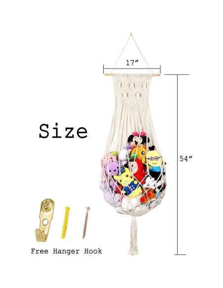Hamaca de Peluches Colgante Amdermi 139.7-152.4 cm Crema