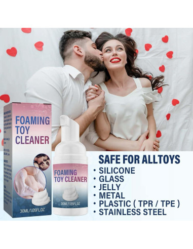 Limpiador Espumoso para Juguetes Adultos Fresh 30ml - Suave y Efectivo