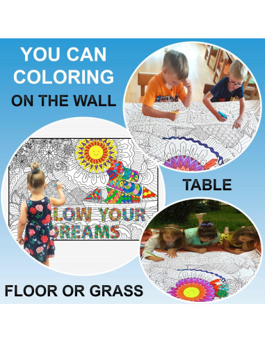 Póster de Colorear Gigante ALEX Art Paisaje Marino 97.79x67.78cm