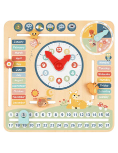 Calendario Diario Educativo de Madera TOOKYLAND 29.5x29.5 cm