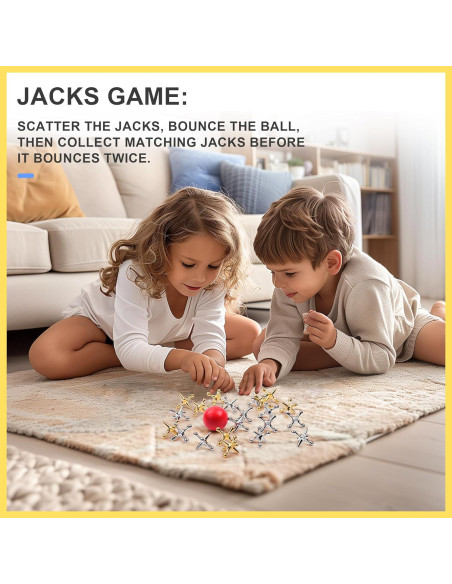 Juego Clásico de Palitos y Jacks VVSBPL - 84 Piezas