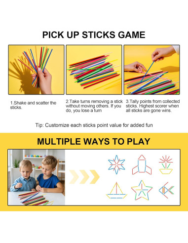 Juego Clásico de Palitos y Jacks VVSBPL - 84 Piezas