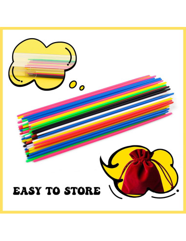 Juego Clásico de Palitos y Jacks VVSBPL - 84 Piezas