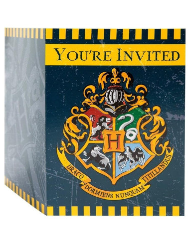 Invitaciones de Fiesta Harry Potter - 8 Unidades - Unique Party Favors