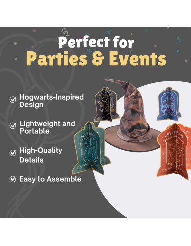 Centro de Mesa 3D Harry Potter Amscan - 5 Piezas