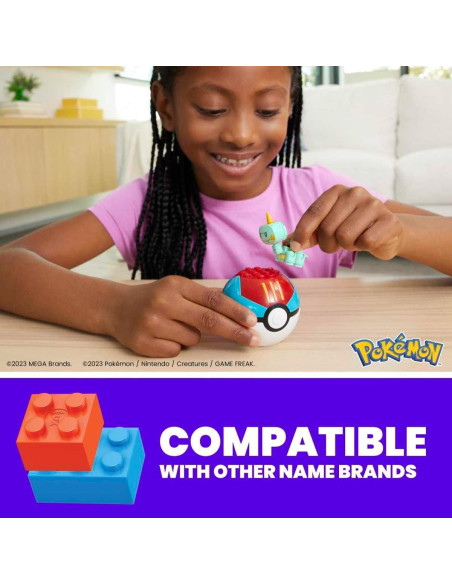 Juguete de Construcción MEGA Pokémon Chewtle en Pokeball