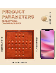 Juego de mesa de madera mini para viajar - Zhejiang Xinni MBS-027 2