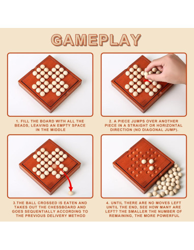 Juego de mesa de madera mini para viajar - Zhejiang Xinni MBS-027