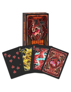 Baraja de Cartas Dragón HAAKUN - Juego de Póker y Más
