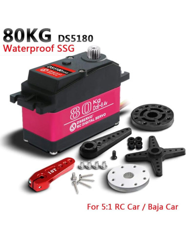 Servo Digital 80kg 180 ANNIMOS DS5180SG para Coche RC