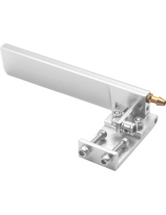 Timón de aluminio para barco RC Vgoohobby 75mm con succión de agua 2