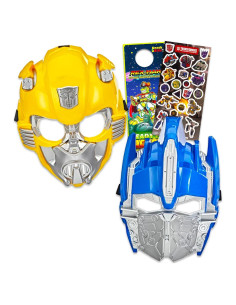 Set de 2 Máscaras de Transformers para Niños - Optimus Prime y Bumblebee