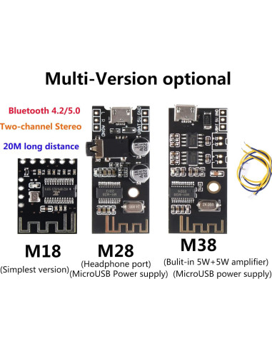 Placa Decodificadora MP3 Bluetooth 4.2 QCCAN M18 Inalámbrica