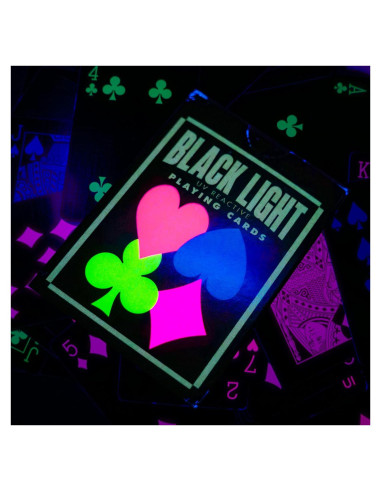 Cartas de Juego UV Neón Island Dogs - Baraja Brillante 101 Piezas