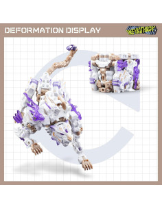 52TOYS Caja Infinita IB-03 Tigre Blanco Juguete Transformable 2