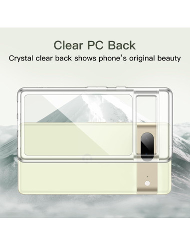 Funda JETech para Google Pixel 7, Bumper Transparente Resistente
