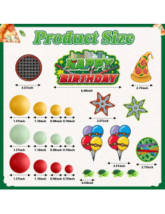 Adorno de Pastel de Tortugas Verdes ZQBQC - Decoración Cumpleaños 2