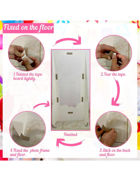 Muñeca de Cartón Rosa Fuerte 1.4m para Fiestas de Cumpleaños