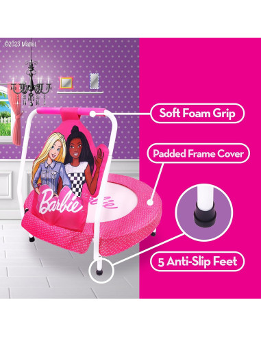 Trampolín Interior Barbie Corazones 81 cm para Niños