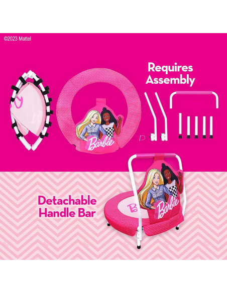 Trampolín Interior Barbie Corazones 81 cm para Niños