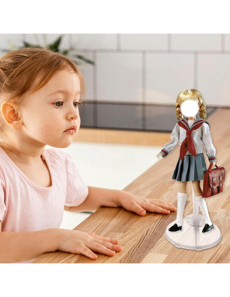 10 Soportes Ajustables para Muñecas Transparentes XJMWXHFC