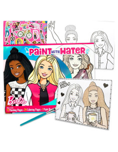 Conjunto de Pintura con Agua Barbie - Libro de Colorear 36 Páginas