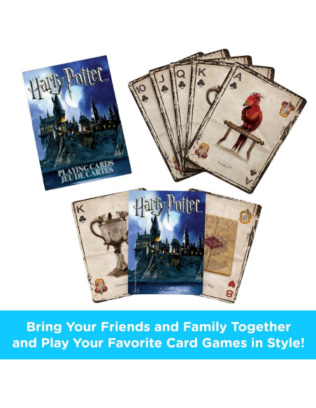 Baraja de Cartas Harry Potter AQUARIUS - 54 Cartas Temáticas