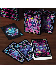 Baraja de Cartas para Adultos 99FOX Gato Ciberpunk 54 Piezas 2