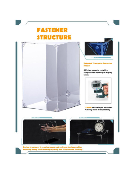 Caja de Exhibición Acrílica Cooltaku 20x20x30 cm con Puerta Magnética