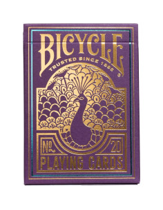 Cartas de Juego Bicycle Pavo Real - Baraja Premium Púrpura 2