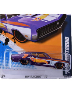 Hot Wheels 2012 '70 Ford Torino Púrpura 1:64 Mattel 2