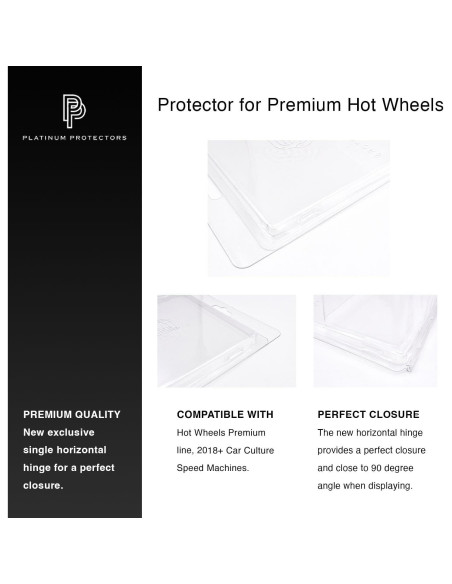 Funda Protectora Platinum Protectors para Hot Wheels Premium - 50 Unidades