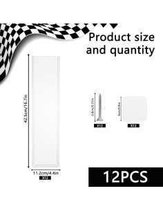 Estuche Transparente para Modelos de Coches Hlimior - 12 Piezas 2