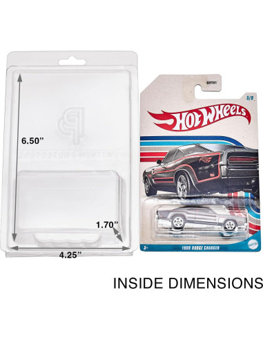 Funda Protectora Clamshell Platinum Protectors para Hot Wheels - 50 Piezas