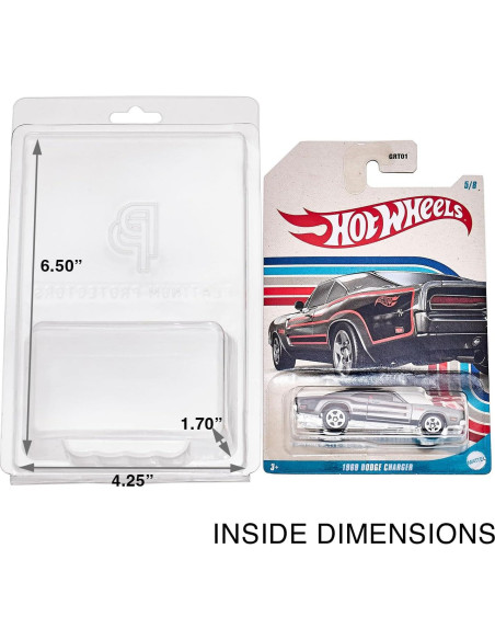 Funda Protectora Clamshell Platinum Protectors para Hot Wheels - 50 Piezas