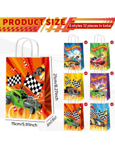 12 Bolsas de Favor de Fiesta de Coche Caliente - Saludo de Fiesta 2