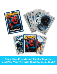 Baraja de Juego Spider-Man AQUARIUS - 54 Cartas Temáticas 2
