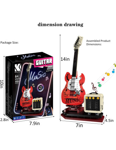 Juego de Construcción de Guitarra DIY Bluetooth XYDongtong