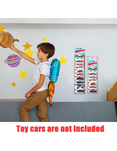 Paquete de 5 estuches de exhibición acrílicos para coches YEXEXINM